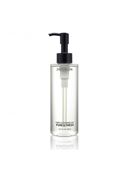 (2NDESIGN) First Cleansing Oil Pure & Fresh - 200ml #Black