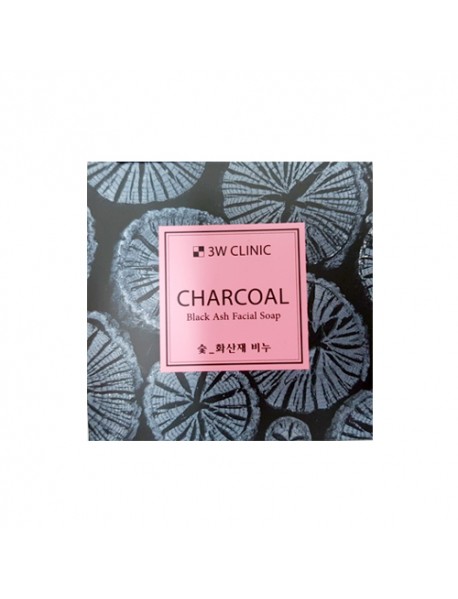 [3W CLINIC] Charcoal Black Ash Facial Soap - 100g