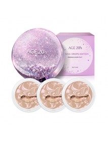 (AGE 20S) Essence Cover Pact Shining Drops Edition - 1Pack (12.5g x 3ea) #21 Pink Latte