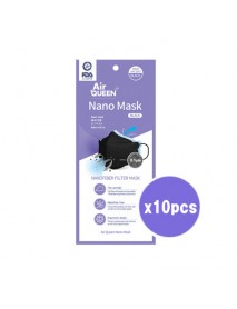 (AIR QUEEN) Nano Fiber Mask Black - 10pcs