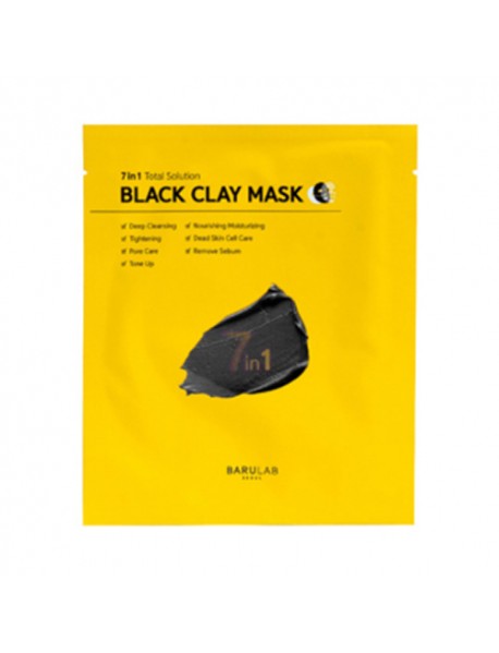 [BARULAB] 7 In 1 Total Solution Black Clay Mask - 1Pack (15g x 5ea)