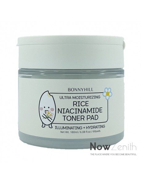 [BONNYHILL] Rice Niacinamide Toner Pad - 180ml (60pads)