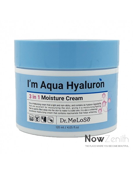 [DR.MELOSO] I'm Aqua Hyaluron 3 in 1 Moisture Cream - 120ml