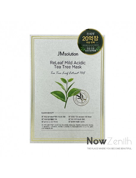 [JM SOLUTION] ReLeaf Mild Acidic Tea Tree Mask - 1Pack (30ml x 10ea)