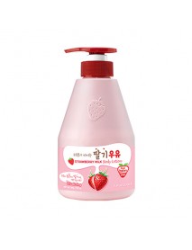 [KWAILNARA] Milk Body Lotion - 560g #Strawberry