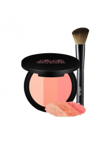 [RIRE] Triple Blusher & Brush Set - 9.5g