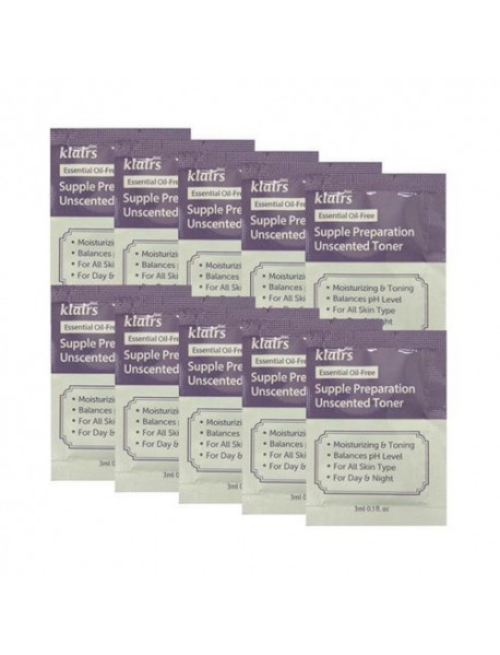 [KLAIRS_SP] Supple Preparation Unscented Toner - 10pcs (3ml x 10pcs)