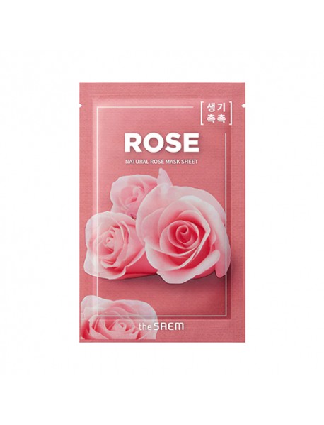 [THE SAEM] Natural Mask Sheet - 10pcs #Rose