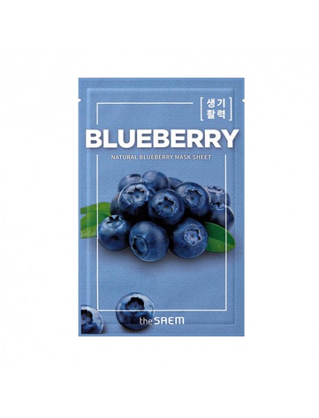 [THE SAEM] Natural Mask Sheet - 10pcs #Blueberry