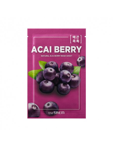 [THE SAEM] Natural Mask Sheet - 10pcs #Acai Berry