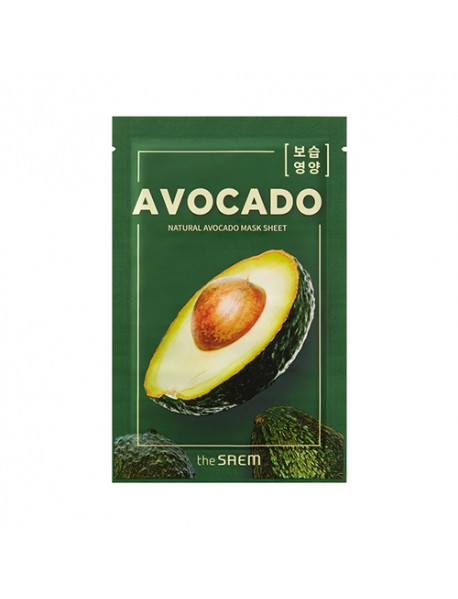 [THE SAEM] Natural Mask Sheet - 10pcs #Avocado