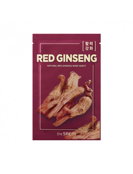 [THE SAEM] Natural Mask Sheet - 10pcs #Red Ginseng