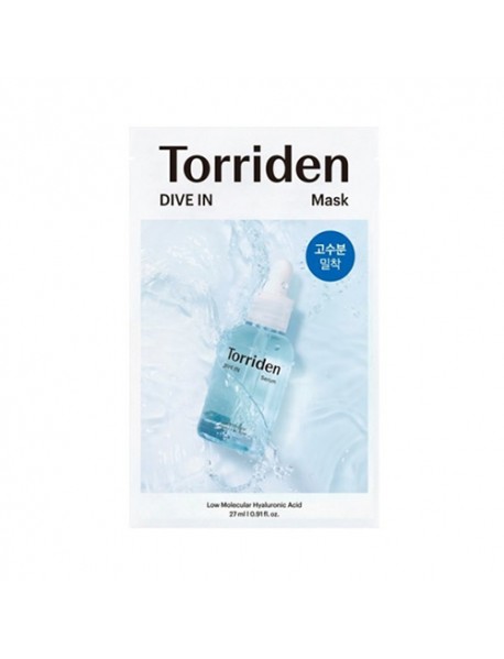 (TORRIDEN) Low Molecular Hyaluronic Acid Mask - 1Pack (27ml x 10ea)