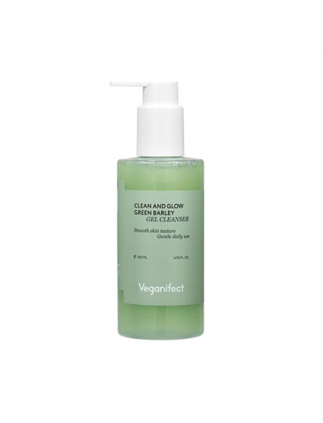 (VEGANIFECT) Clean And Glow Green Barley Gel Cleanser - 205ml